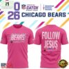 Chicago Bears Crucial Catch Follow Jesus 2026 Pink T Shirt, Hot 3D Shirt Trend 2 Chicago Bears Crucial Catch Follow Jesus 2026 Pink T Shirt, Hot 3D Shirt Trend Chicago Bears Crucial Catch Follow Jesus 2026 Pink T Shirt