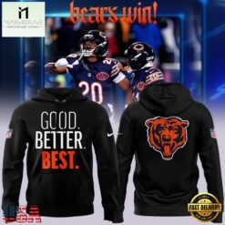 Chicago Bears Good Better Best 2026 Limited Edition Black Hoodie, Hot 3D Shirt Trend Chicago Bears Good Better Best 2026 Limited Edition Black Hoodie