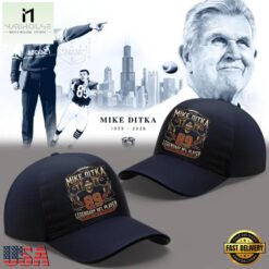 Chicago Bears Mike Ditka Forever Remembering a Legend Paying Tribute to Da Coach Cap, Trending Cap Style Chicago Bears Mike Ditka Forever Remembering A Legend Paying Tribute TO DA Coach Cap