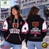 Chicago Bears NFL Breast Cancer Awareness Hoodie, Faith Strength Football 3D Shirt, NFL Sporty Shirt Chicago Bears Nfl Breast Cancer Awareness Hoodie Faith Strength Football 3D Shirt