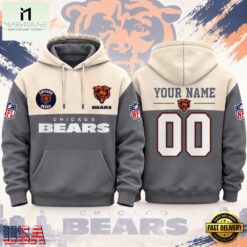 Chicago Bears NFL Custom Varsity Colorblock Pullover Hoodie, NFL Sporty Shirt Chicago Bears Nfl Custom Varsity Colorblock Pullover Hoodie