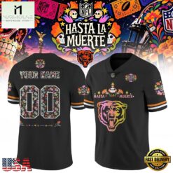 Chicago Bears NFL Hasta la Muerte 2026 Personalized Football Jersey, Trending Football Shirt Chicago Bears Nfl Hasta LA Muerte 2026 Personalized Football Jersey