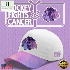 Chicago Blackhawks Hockey Fights Cancer Limited Edition 2026 Cap.jfif, Trending Cap Style Chicago Blackhawks Hockey Fights Cancer Limited Edition 2026 Cap Jfif