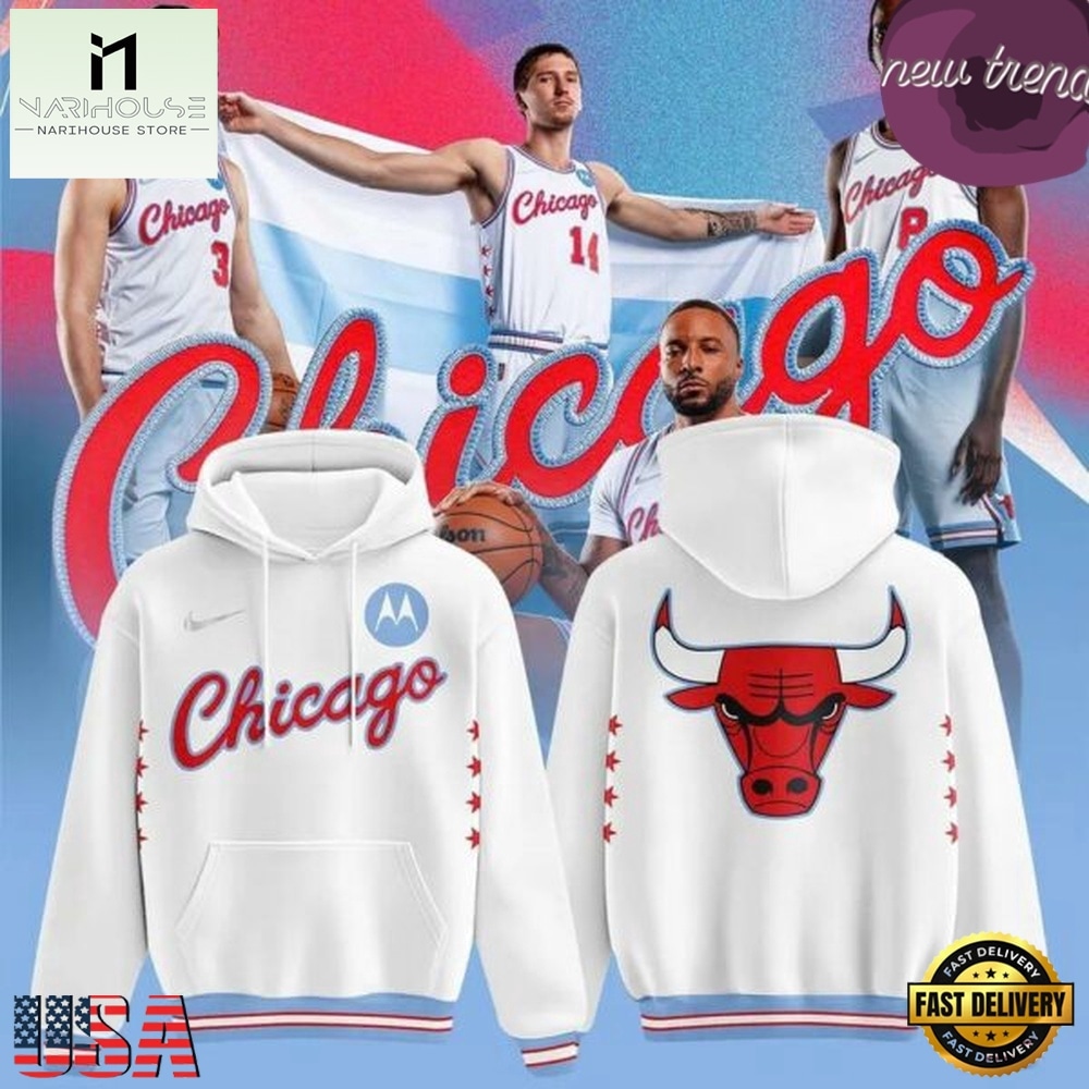 Chicago Bulls City Edition 2026 White Hoodie, Hot 3D Shirt Trend Chicago Bulls City Edition 2026 White Hoodie, Hot 3D Shirt Trend