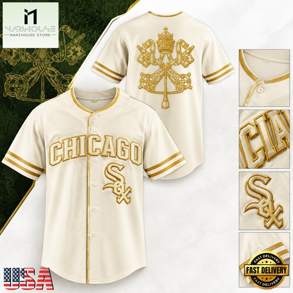 Chicago White Sox Leo XIV Blessing 2026 Cream Baseball Jersey, Stylish Baseball Jersey Chicago White Sox Leo XIV Blessing 2026 Cream Baseball Jersey, Stylish Baseball Jersey