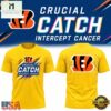 Cincinnati Bengals 2026 NFL Crucial Catch Yellow T Shirt, Hot 3D Shirt Trend Cincinnati Bengals 2026 Nfl Crucial Catch Yellow T Shirt