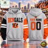 Cincinnati Bengals NFL Two Tone Colorblock Varsity Hoodie, NFL Sporty Shirt Cincinnati Bengals Nfl Two Tone Colorblock Varsity Hoodie