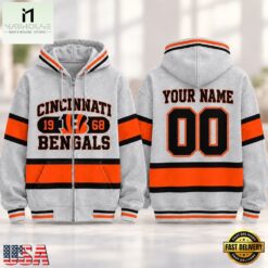 Cincinnati Bengals NFL Varsity Stripe Zip Hoodie, NFL Sporty Shirt Cincinnati Bengals Nfl Varsity Stripe Zip Hoodie