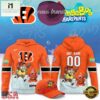 Cincinnati Bengals x SpongeBob Limited Edition Personalized Hoodie, Hot 3D Shirt Trend Cincinnati Bengals X Spongebob Limited Edition Personalized Hoodie