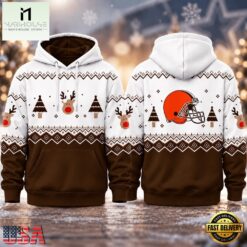 Cleveland Browns NFL Christmas Game Day Hoodie Shirt, NFL Sporty Shirt Cleveland Browns Nfl Christmas Game Day Hoodie Shirt