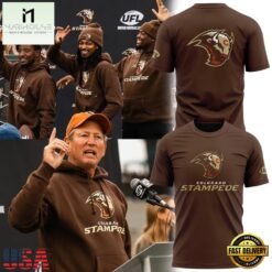 Colorado Stampede Primary Logo Brown T Shirt, Hot 3D Shirt Trend Colorado Stampede Primary Logo Brown T Shirt