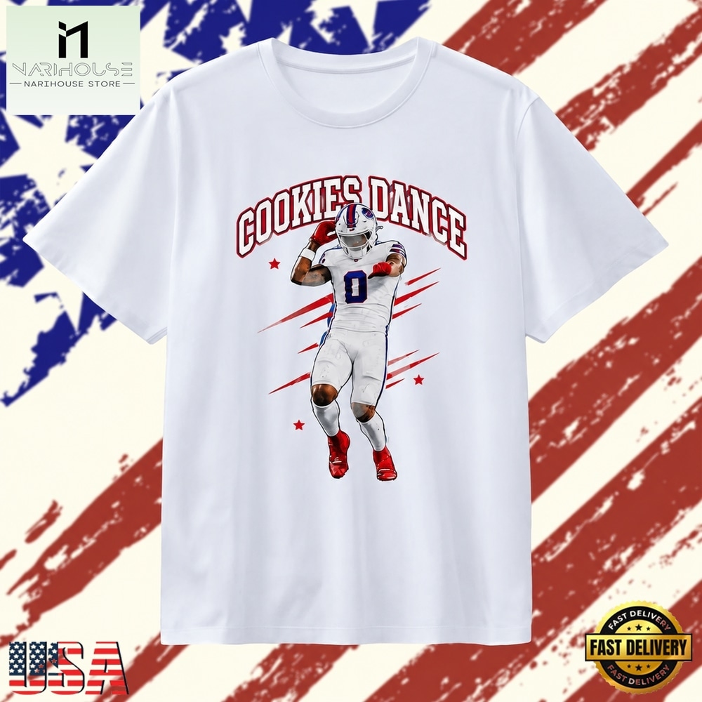 Curtis Samuel number 0 Buffalo Bills cookies dance NFL football T Shirt, Stylish 2D Graphic Shirt Curtis Samuel number 0 Buffalo Bills cookies dance NFL football T Shirt, Stylish 2D Graphic Shirt