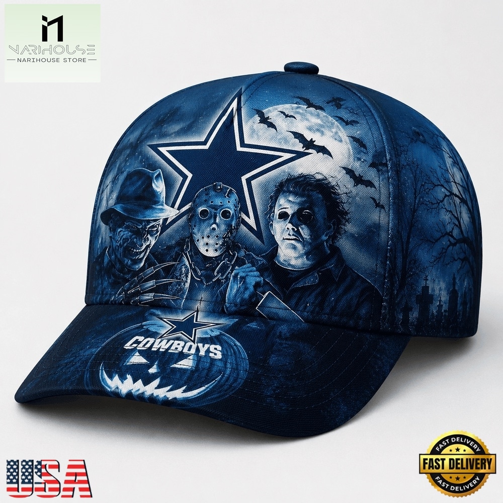 Dallas Cowboys NFL Horror Night Halloween 2026 Design Classic Cap, NFL Trendy Cap Dallas Cowboys NFL Horror Night Halloween 2026 Design Classic Cap, NFL Trendy Cap
