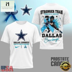 Dallas Cowboys NFL Prostate Cancer Awareness Month 3D Shirt, NFL Sporty Shirt Dallas Cowboys Nfl Prostate Cancer Awareness Month 3D Shirt