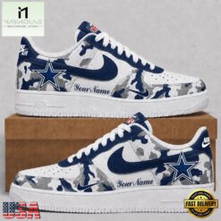 Dallas Cowboys NFL Team Camo Air Force 1 Shoes Sneakers, NFL Team AF1 Shoes Dallas Cowboys Nfl Team Camo Air Force 1 Shoes Sneakers