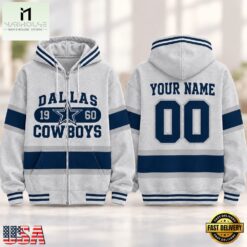 Dallas Cowboys NFL Varsity Stripe Zip Hoodie, NFL Sporty Shirt Dallas Cowboys Nfl Varsity Stripe Zip Hoodie