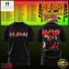 Def Leppard & Goo Goo Dolls Tour 2027 Graphic Black T Shirt, Popular 3D Music Tee Def Leppard Goo Goo Dolls Tour 2027 Graphic Black T Shirt