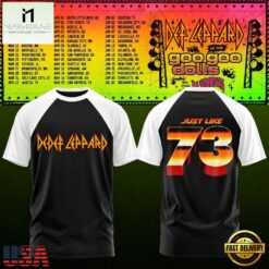 Def Leppard & Goo Goo Dolls Tour 2027 Limited Edition T Shirt, Popular 3D Music Tee Def Leppard Goo Goo Dolls Tour 2027 Limited Edition T Shirt
