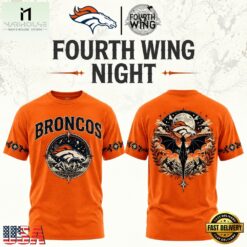 Denver Broncos Fourth Wing Night 2026 Limited Edition T Shirt, Hot 3D Shirt Trend Denver Broncos Fourth Wing Night 2026 Limited Edition T Shirt