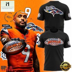 Denver Broncos Hispanic Heritage Month 2026 Graphic Black T Shirt, Hot 3D Shirt Trend Denver Broncos Hispanic Heritage Month 2026 Graphic Black T Shirt