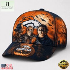 Denver Broncos NFL Horror Night Halloween 2026 Design Classic Cap, NFL Trendy Cap Denver Broncos Nfl Horror Night Halloween 2026 Design Classic Cap