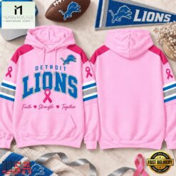 Detroit Lions 2026 NFL Breast Cancer Awareness Game Day Hoodie Shirt, NFL Sporty Shirt Detroit Lions 2026 Nfl Breast Cancer Awareness Game Day Hoodie Shirt