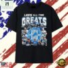 Detroit Lions All Time Greats Players Signature Football T Shirt, Stylish 2D Graphic Shirt Detroit Lions All Time Greats Players Signature Football T Shirt