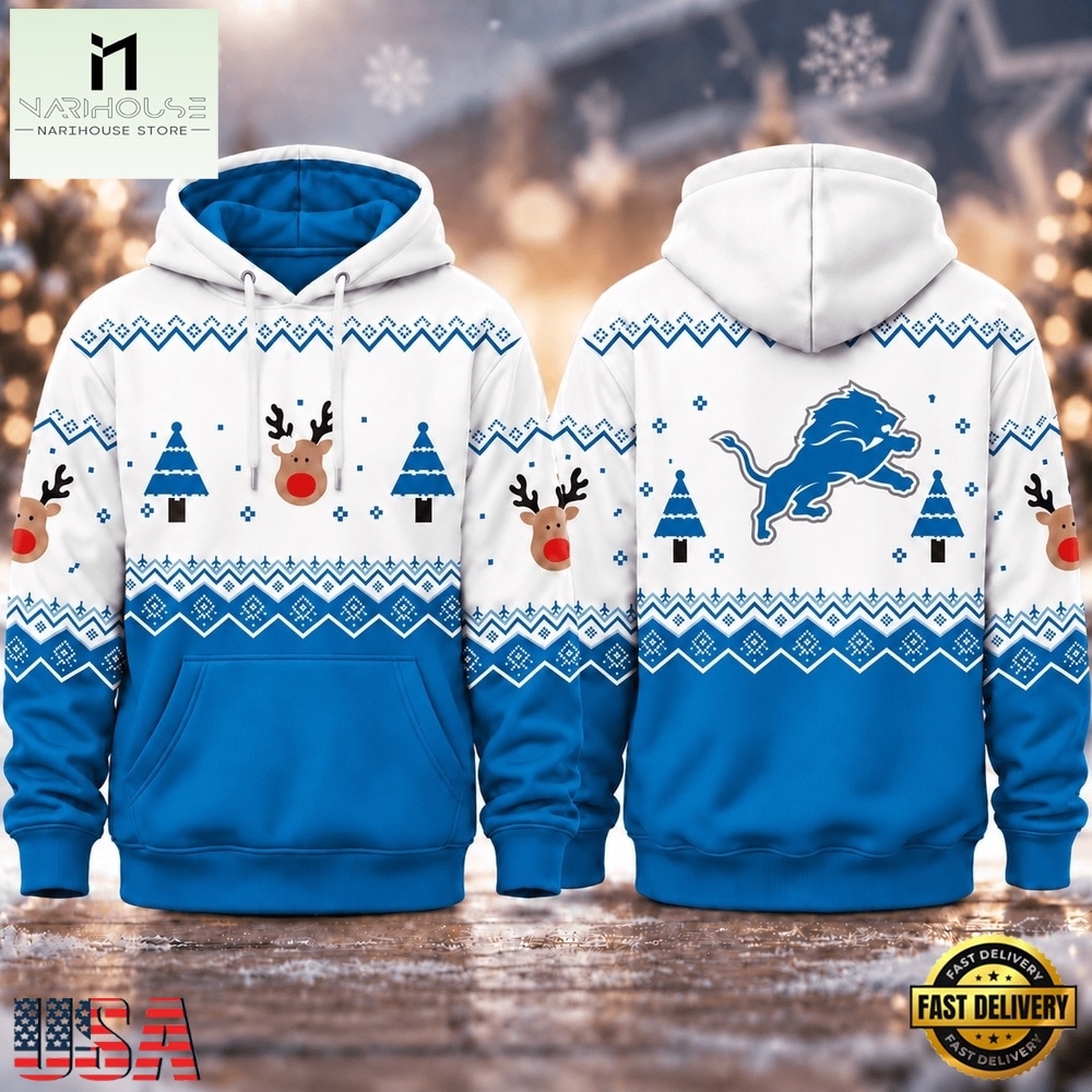 Detroit Lions NFL Christmas Game Day Hoodie Shirt, NFL Sporty Shirt Detroit Lions NFL Christmas Game Day Hoodie Shirt, NFL Sporty Shirt