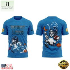 Detroit Lions x Halloween Night 2026 Graphic T Shirt, Hot 3D Shirt Trend Detroit Lions X Halloween Night 2026 Graphic T Shirt