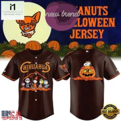 El Paso Chihuahuas 2026 Peanuts Halloween Limited Edition Baseball Jersey, Stylish Baseball Jersey EL Paso Chihuahuas 2026 Peanuts Halloween Limited Edition Baseball Jersey