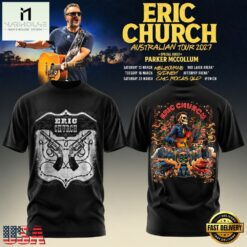 Eric Church Australian Tour 2027 3D Shirt, Popular 3D Music Tee Eric Church Australian Tour 2027 3D Shirt