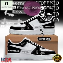 EsDeeKid Council House Rat Tour 2026 Limited Edition Air Force 1 Shoes Sneakers, Music Artist AF1 Shoes Esdeekid Council House Rat Tour 2026 Limited Edition Air Force 1 Shoes Sneakers