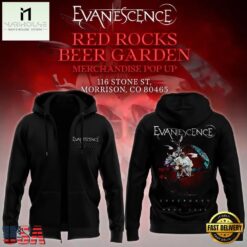 Evanescence Sanctuary Tour 2026 Zip Hoodie Shirt, Popular 3D Music Tee Evanescence Sanctuary Tour 2026 Zip Hoodie Shirt