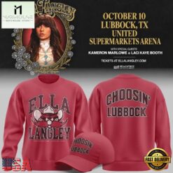 Exclusive City Edition Ella Langley x Texas Tech Red Raiders Sweatshirt 2026, Popular 3D Music Tee Exclusive City Edition Ella Langley X Texas Tech Red Raiders Sweatshirt 2026