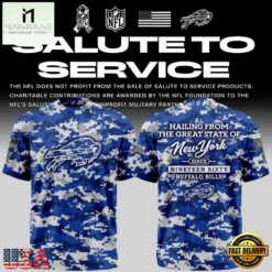 Exclusive Version Buffalo Bills Salute to Service T Shirt 2026, Hot 3D Shirt Trend Exclusive Version Buffalo Bills Salute TO Service T Shirt 2026