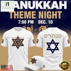 Florida Panthers Hanukkah Theme Night 2026 Limited Edition White 3D Shirt, Hot 3D Shirt Trend Florida Panthers Hanukkah Theme Night 2026 Limited Edition White 3D Shirt