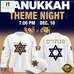 Florida Panthers Hanukkah Theme Night 2026 Limited Edition White Sweatshirt, Hot 3D Shirt Trend Florida Panthers Hanukkah Theme Night 2026 Limited Edition White Sweatshirt