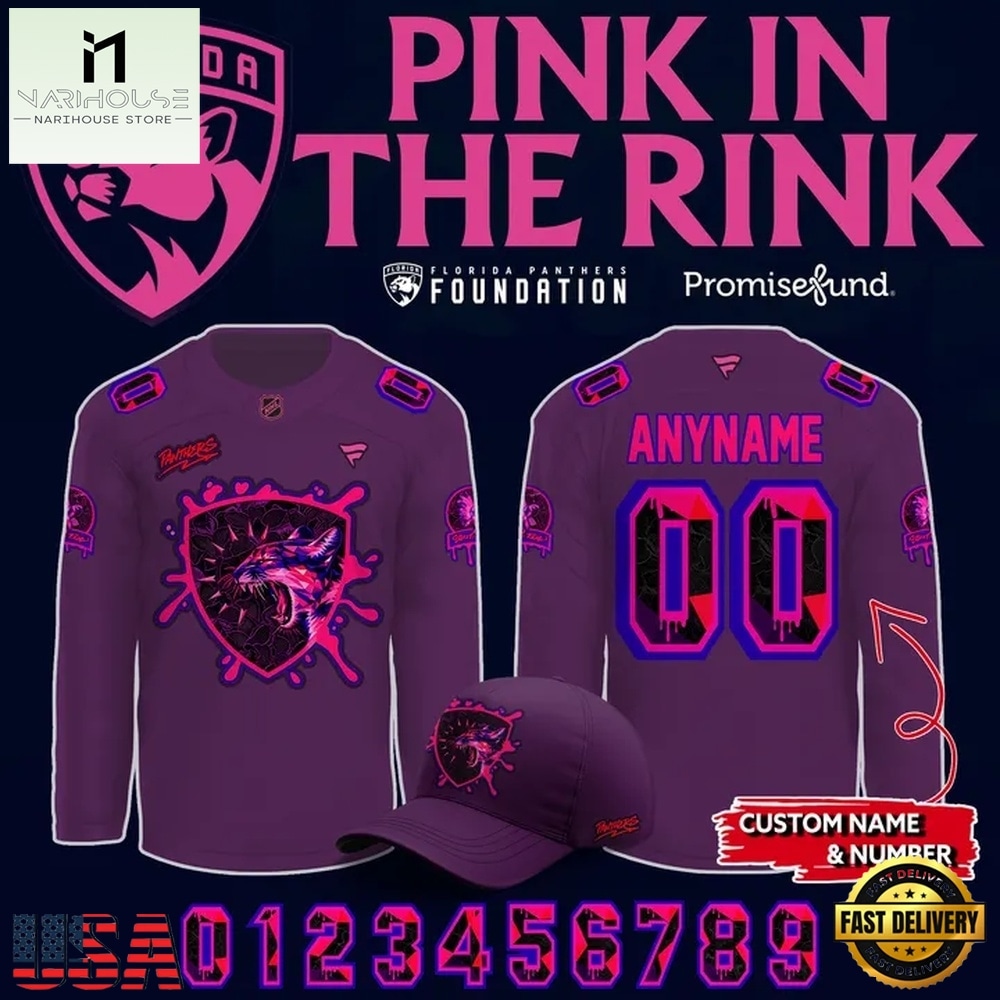 Florida Panthers Pink in the Rink 2026 Limited Edition Hockey Jersey, Hot 3D Shirt Trend Florida Panthers Pink in the Rink 2026 Limited Edition Hockey Jersey, Hot 3D Shirt Trend