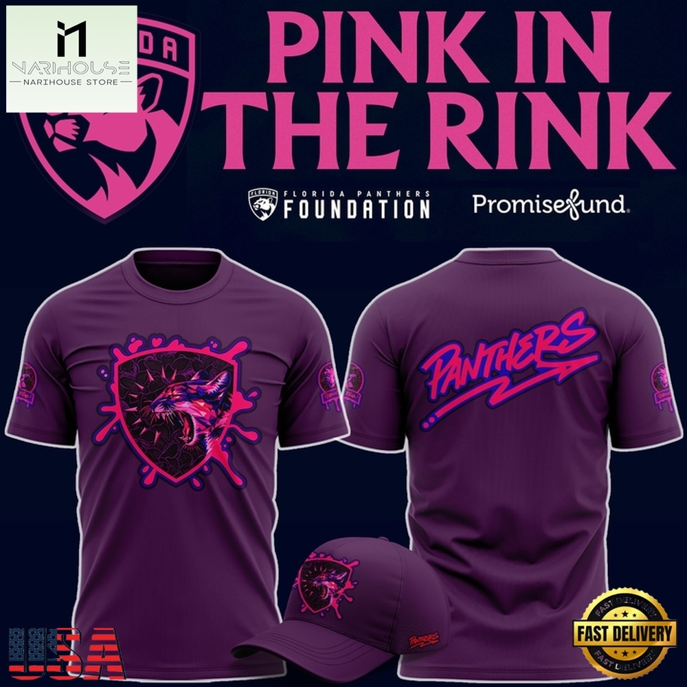 Florida Panthers Pink in the Rink 2026 Limited Edition T Shirt, Hot 3D Shirt Trend Florida Panthers Pink in the Rink 2026 Limited Edition T Shirt, Hot 3D Shirt Trend