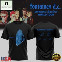 Fontaines D.C Dopamine Chamber Tour Signature 3D Shirt, Popular 3D Music Tee Fontaines D C Dopamine Chamber Tour Signature 3D Shirt