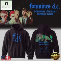 Fontaines D.C Dopamine Chamber Tour Signed 2026 Limited Edition Hoodie, Popular 3D Music Tee Fontaines D C Dopamine Chamber Tour Signed 2026 Limited Edition Hoodie