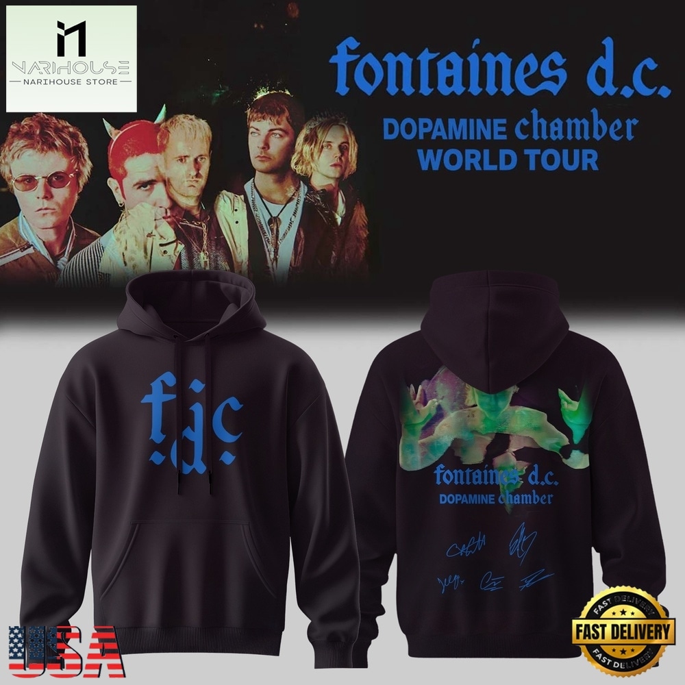 Fontaines D.C Dopamine Chamber Tour Signed 2026 Limited Edition Hoodie, Popular 3D Music Tee Fontaines D.C Dopamine Chamber Tour Signed 2026 Limited Edition Hoodie, Popular 3D Music Tee