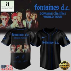 Fontaines D.C Dopamine Chamber Tour Signed 2026 Special New Baseball Jersey, Concert Baseball Jersey Fontaines D C Dopamine Chamber Tour Signed 2026 Special New Baseball Jersey