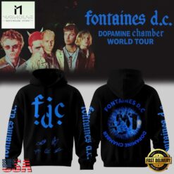Fontaines D.C Dopamine Chamber Tour Signed 2026 Special New Hoodie, Popular 3D Music Tee Fontaines D C Dopamine Chamber Tour Signed 2026 Special New Hoodie
