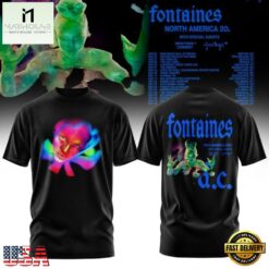 Fontaines D.C. North America 2027 Tour Limited Edition T Shirt, Popular 3D Music Tee Fontaines D C North America 2027 Tour Limited Edition T Shirt