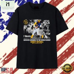 Garrett Mitchell Milwaukee Brewers Advance to the 2026 World Series T Shirt, Stylish 2D Graphic Shirt Garrett Mitchell Milwaukee Brewers Advance TO The 2026 World Series T Shirt
