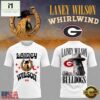Georgia Bulldogs x Lainey Wilson WHIRLWIND Event Show Vintage White T Shirt, Popular 3D Music Tee Georgia Bulldogs X Lainey Wilson Whirlwind Event Show Vintage White T Shirt