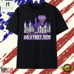 Golden State Valkyries 2026 City Skyline Graphic T Shirt, Stylish 2D Graphic Shirt Golden State Valkyries 2026 City Skyline Graphic T Shirt