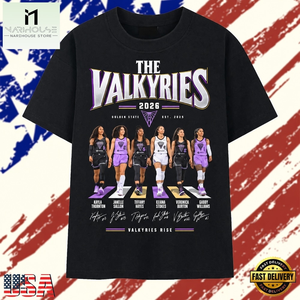 Golden State Valkyries 2026 Players Abbey Road Signatures T Shirt, Stylish 2D Graphic Shirt Golden State Valkyries 2026 Players Abbey Road Signatures T Shirt, Stylish 2D Graphic Shirt