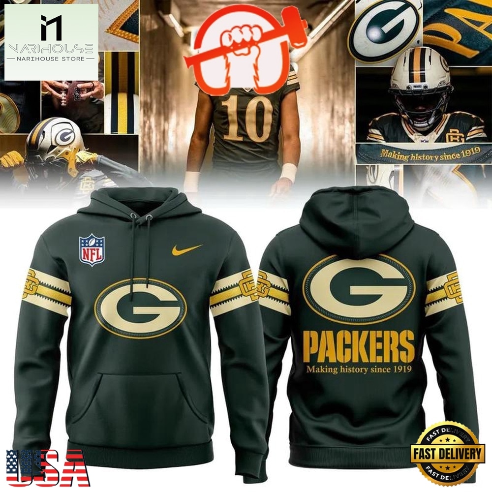 Green Bay Packers 2026 Rivalries Making History Since 1919 Hoodie, Hot 3D Shirt Trend Green Bay Packers 2026 Rivalries Making History Since 1919 Hoodie, Hot 3D Shirt Trend